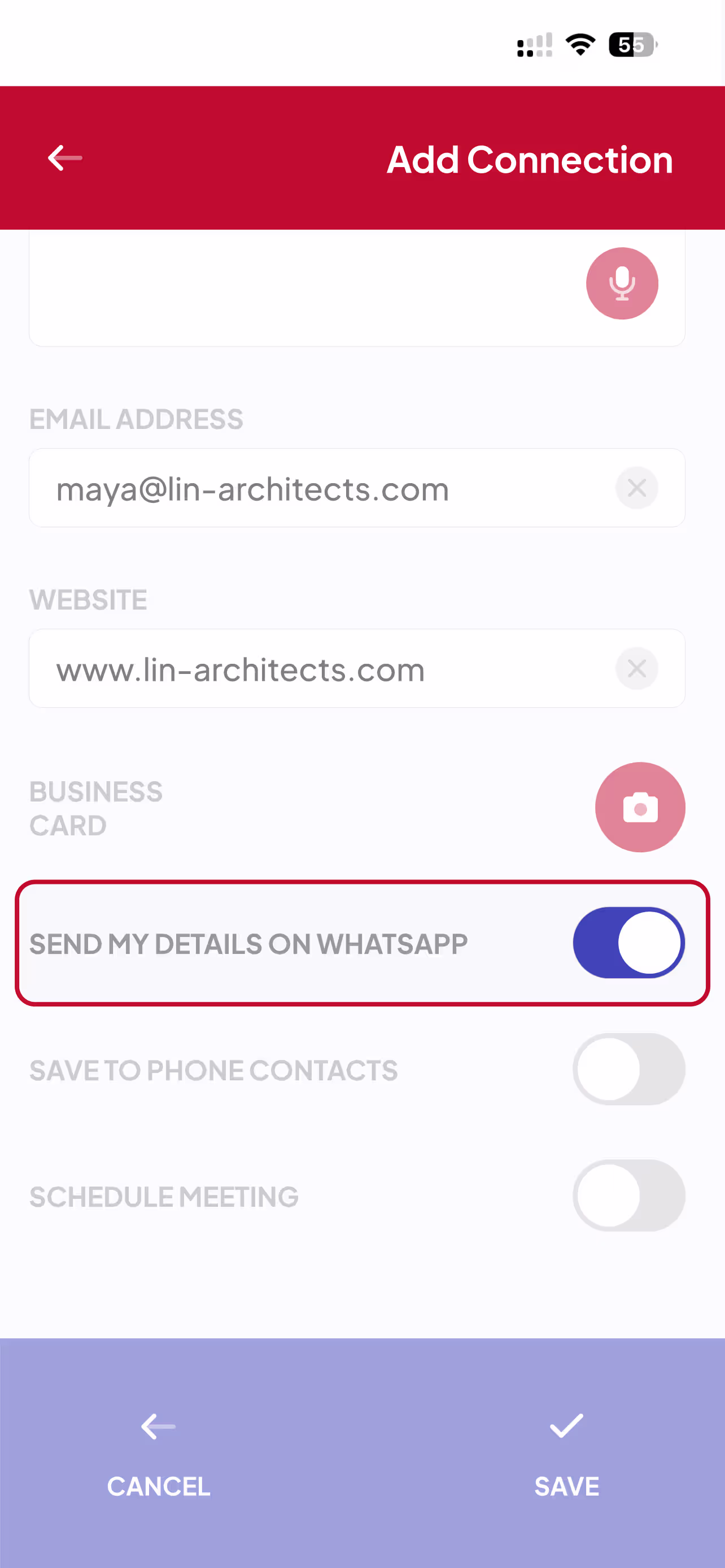 Instant Exchange in the Spinnect app