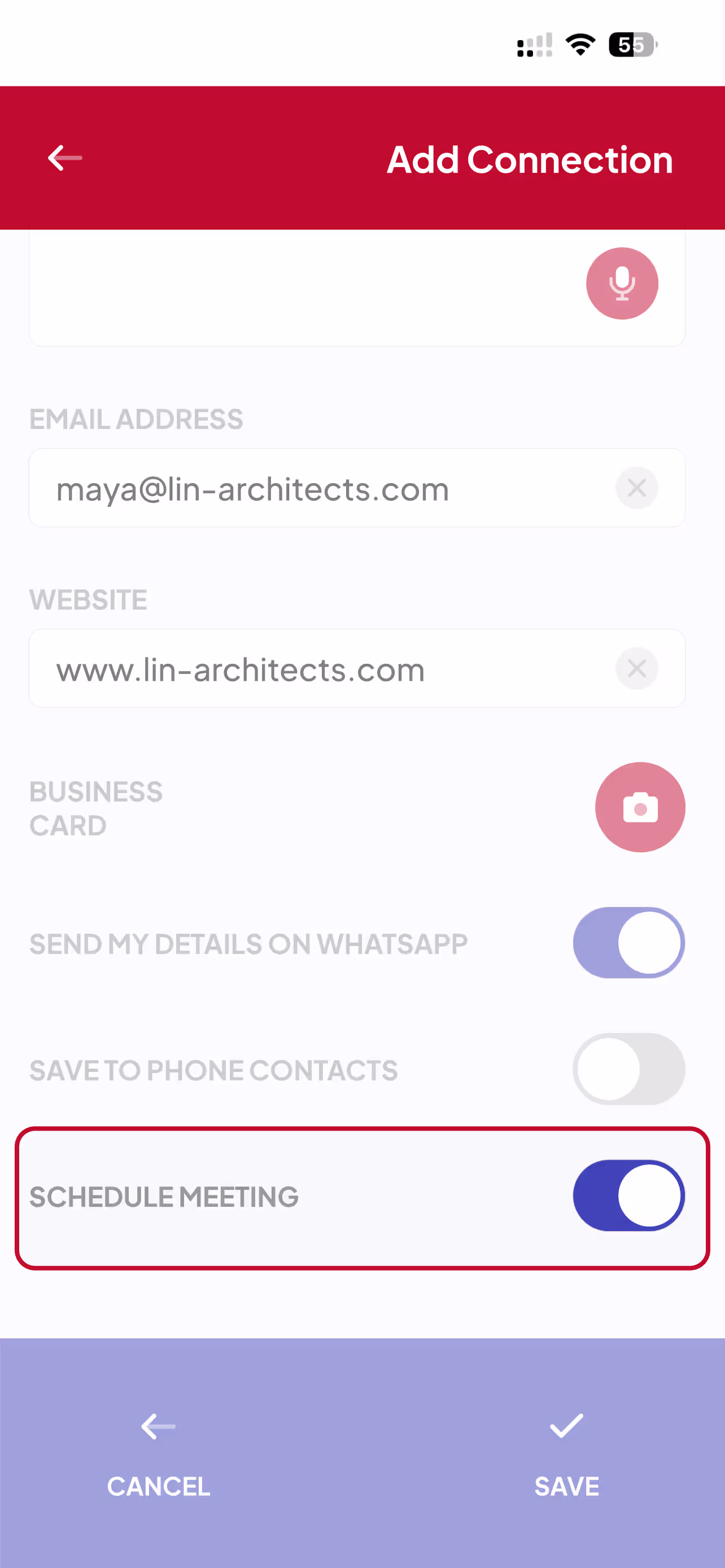 Schedule Meetings in the Spinnect app